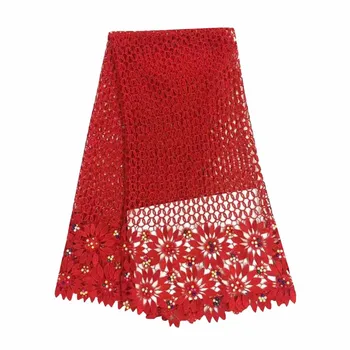 Guipure lace fabric High Quality Nigerian Cord Lace For Sewing Accessories Water Soluble Cord lace with Colorful beads WKS46-21
Guipure lace fabric High Quality Nigerian Cord Lace For Sewing Accessories Water Soluble Cord lace with Colorful beads WKS46-21