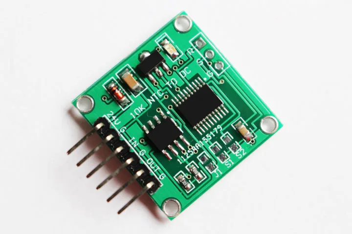 NTC 10K thermistor to voltage 0-5V 0-10V linear conversion temperature transmitter board transducer module
NTC 10K thermistor to voltage 0-5V 0-10V linear conversion temperature transmitter board transducer module