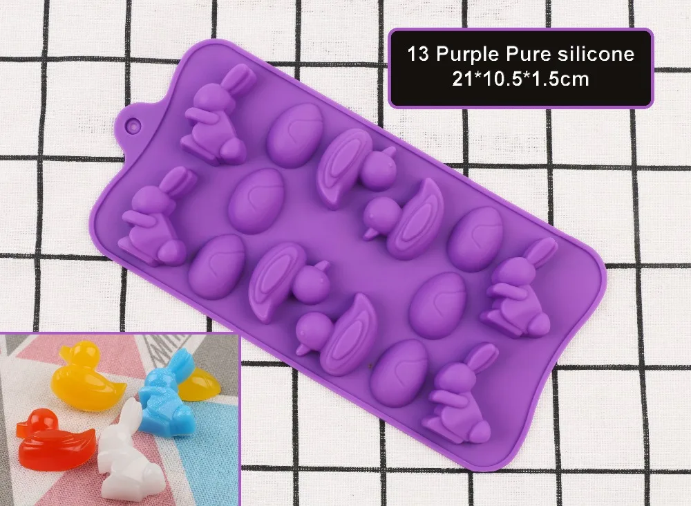 14 Cavity Cartoon Duck Rabbit Egg Silicone Mold Cake Baking Tools DIY Ice Tray Chocolate Pastry Bread Tools
14 Cavity Cartoon Duck Rabbit Egg Silicone Mold Cake Baking Tools DIY Ice Tray Chocolate Pastry Bread Tools