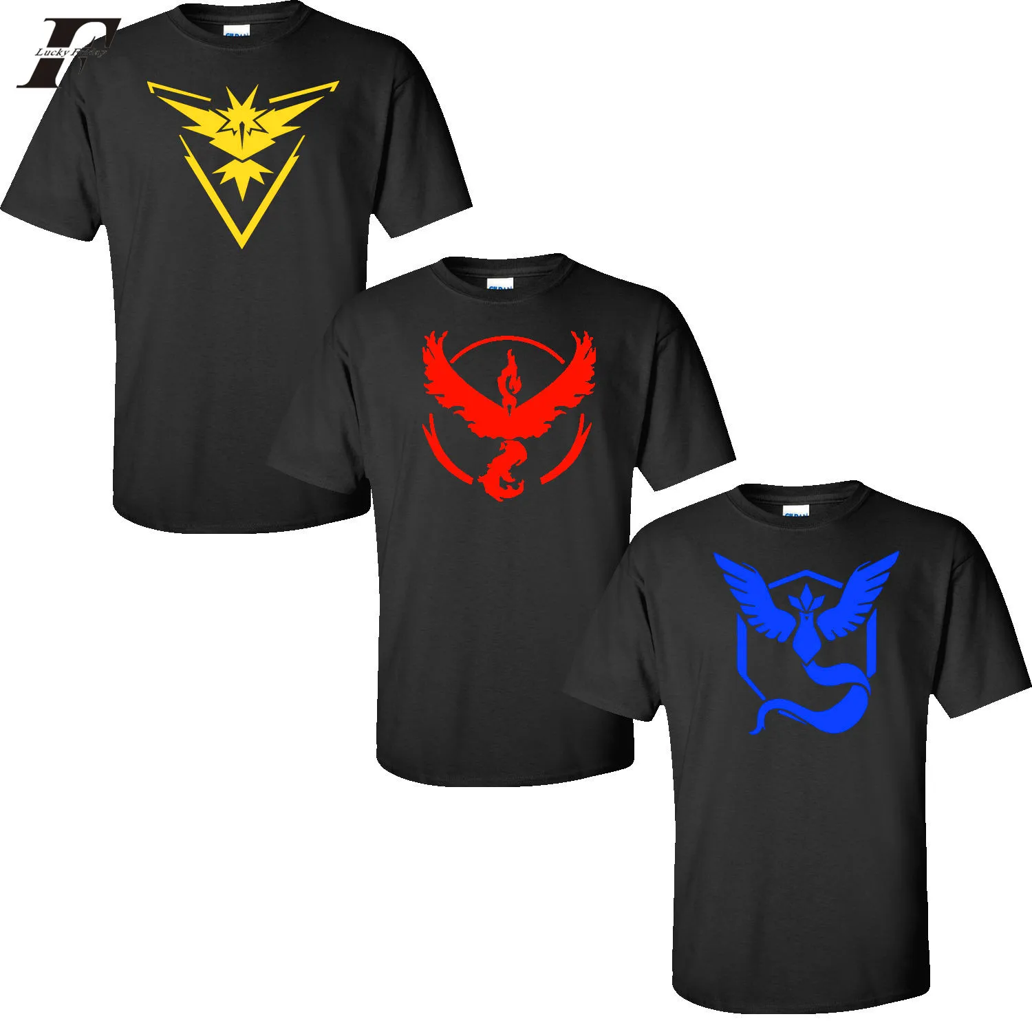 

FRDUN TOMMY 2019 pokemon go plus t-shirt pokemon go shirt Team Valor Mystic Instinct t shirt pokemon go t shirt pokemon t-shirt