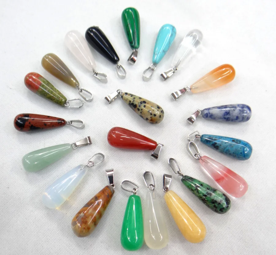 12PCS Natural Stone teardrop Shape Pendants Pink Crystal stone Charms for DIY Jewelry Making pendant Charms wholesale 10*25 mm
12PCS Natural Stone teardrop Shape Pendants Pink Crystal stone Charms for DIY Jewelry Making pendant Charms wholesale 10*25 mm