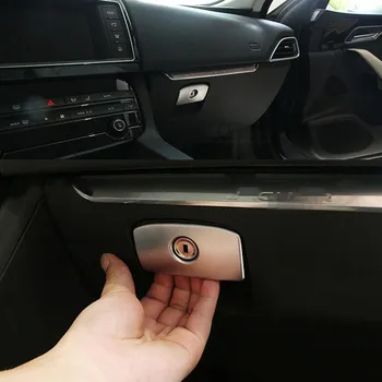 

For Jaguar XE 2015 XF F-PACE 2016 Auto Car Passenger Seat Glove Storage Box Handle Trim Car-styling Sticker ABS