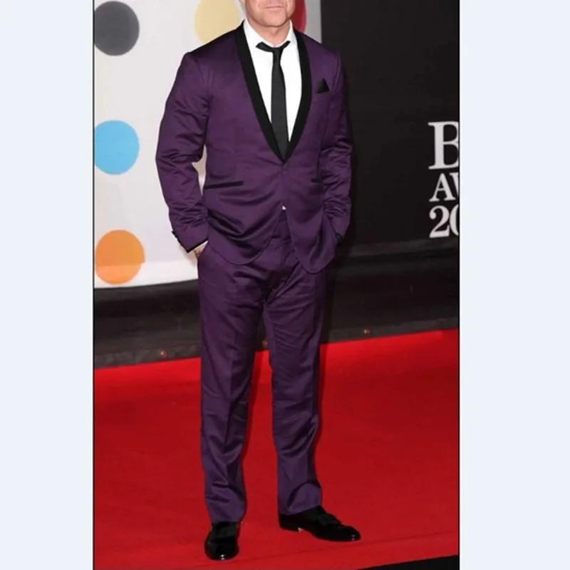 Custom Made Groomsmen Shawl Black Lapel Groom Tuxedos Purple Men Suits Wedding Best Man suit 2017 (Jacket+Pants+Tie+Hankerchief)
Custom Made Groomsmen Shawl Black Lapel Groom Tuxedos Purple Men Suits Wedding Best Man suit 2017 (Jacket+Pants+Tie+Hankerchief)