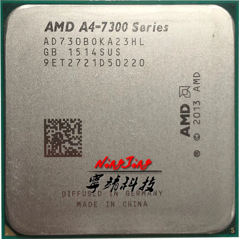 AMD A4-Series A4-7300 A4 7300 A4 7300B 3.8 GHz Dual-Core CPU Processor AD7300OKA23HL Socket FM2
AMD A4-Series A4-7300 A4 7300 A4 7300B 3.8 GHz Dual-Core CPU Processor AD7300OKA23HL Socket FM2