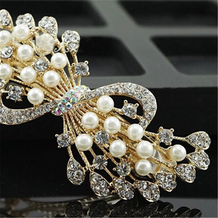 Hand Work Hollow Phoenix Vintage Hair Clip White Rhinestone Large Barrette Clip Fine Silver and Pearls Barrette for Women RY020
Hand Work Hollow Phoenix Vintage Hair Clip White Rhinestone Large Barrette Clip Fine Silver and Pearls Barrette for Women RY020