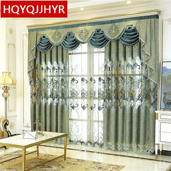 European luxury green embroidered Window curtains for living room with high quality Voile Curtain for bedroom hotel kitchen
European luxury green embroidered Window curtains for living room with high quality Voile Curtain for bedroom hotel kitchen