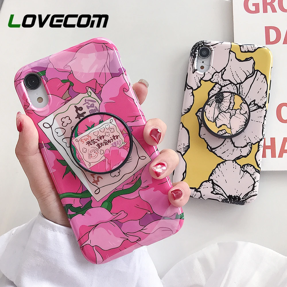 LOVECOM For iPhone XR XS Max XS Case Cartoon Flower Case Foldable Stand Holder Cover For iPhone 6 7 8 Plus Soft Protector Shell
LOVECOM For iPhone XR XS Max XS Case Cartoon Flower Case Foldable Stand Holder Cover For iPhone 6 7 8 Plus Soft Protector Shell