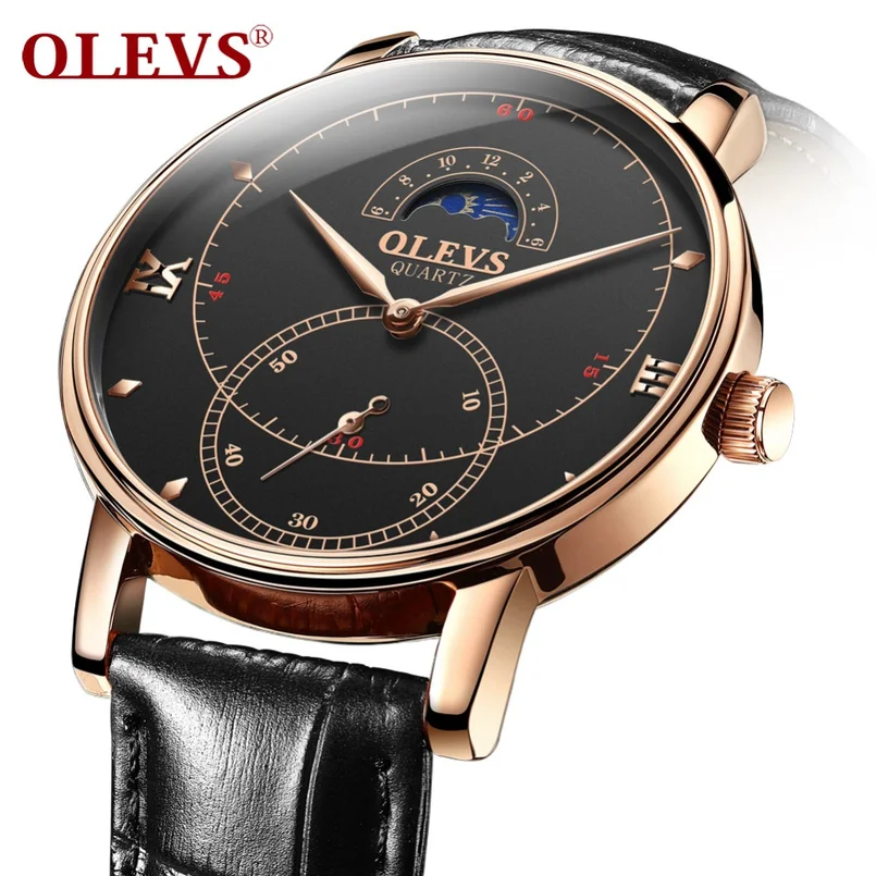 OLEVS luxury brand men's watch large dial Japanese movement quartz watch ultra-thin leather simple waterproof watch
OLEVS luxury brand men's watch large dial Japanese movement quartz watch ultra-thin leather simple waterproof watch