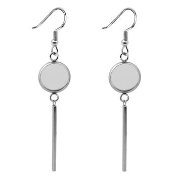 10pcs 2019 NEW Fashion Stainless Steel Women's Earrings Ear Hook Cabochon Blank Base Fit 8/10/12/14/16/18/20mm Jewelry Making
10pcs 2019 NEW Fashion Stainless Steel Women's Earrings Ear Hook Cabochon Blank Base Fit 8/10/12/14/16/18/20mm Jewelry Making