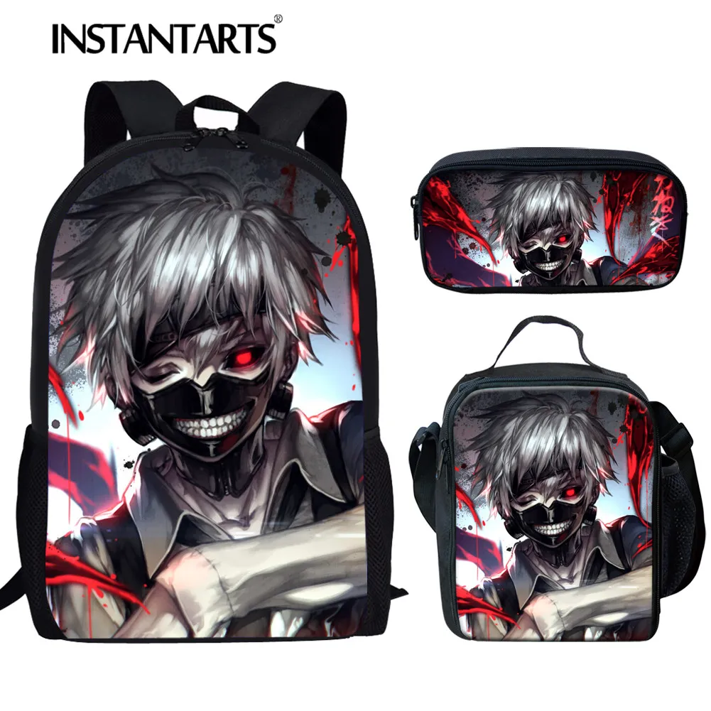INSTANTARTS Tokyo Ghoul Backpack for School Hot Anime Set Schoolbag Teenager Girl Boy Satchel Kindergarten Bookbag Children Bag
INSTANTARTS Tokyo Ghoul Backpack for School Hot Anime Set Schoolbag Teenager Girl Boy Satchel Kindergarten Bookbag Children Bag