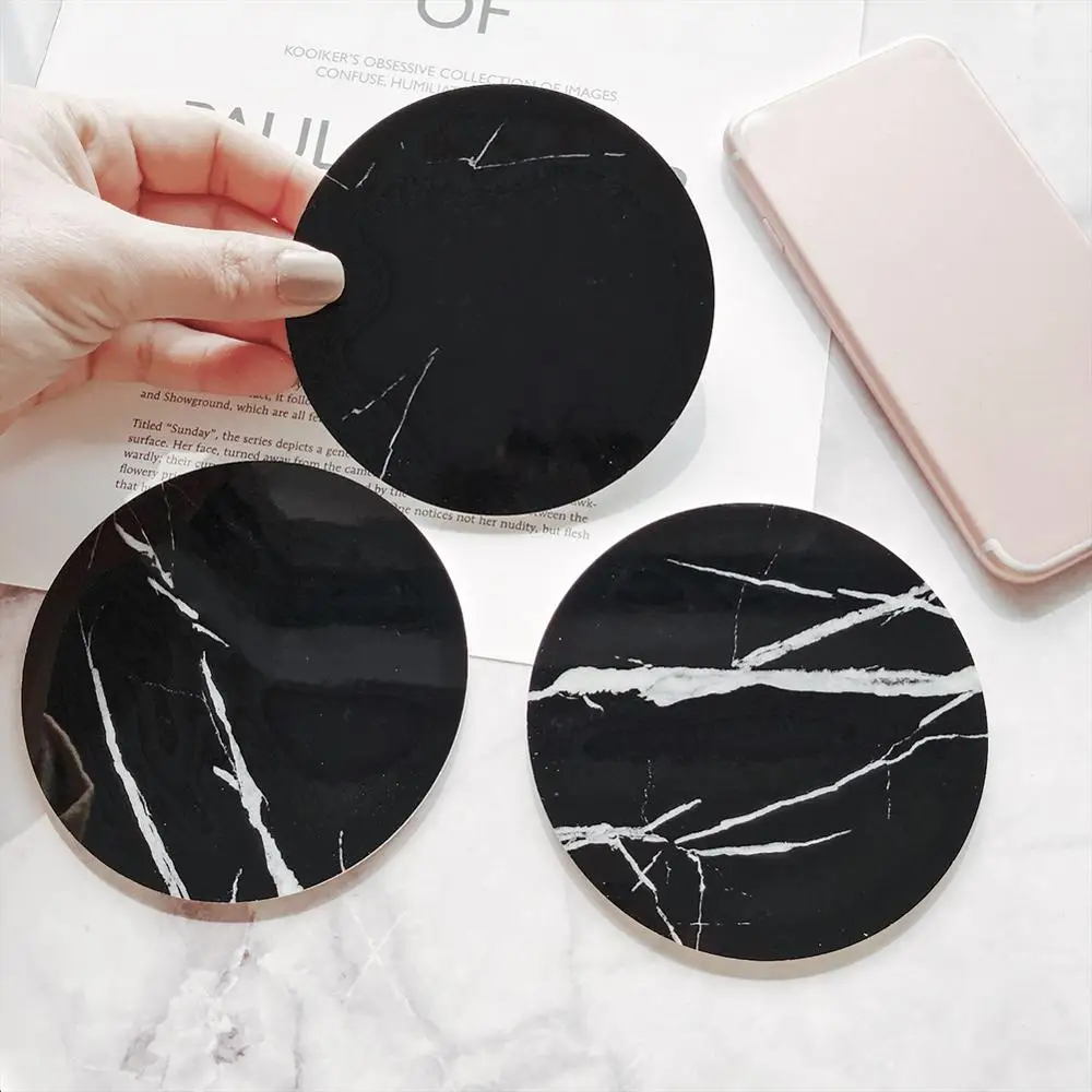 1Pcs New Brief PVC Simulated Marble Coaster Round White Black Coffee Cup Mats Waterproof Desktop Non-Slip Pads Table Decoration
1Pcs New Brief PVC Simulated Marble Coaster Round White Black Coffee Cup Mats Waterproof Desktop Non-Slip Pads Table Decoration