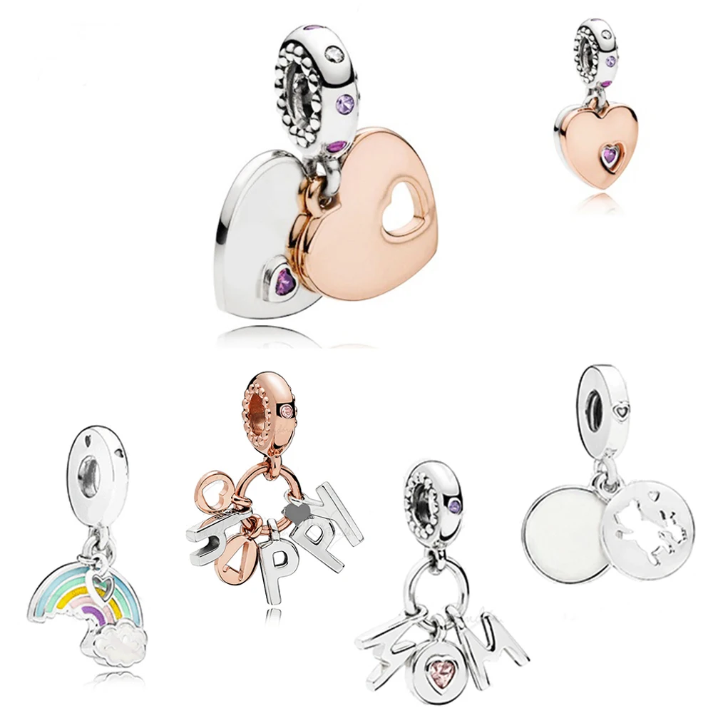 Mother's day Collection logo Charms 925 Sterling Silver Rainbow of Love bead fits Original brand Women Bracelet Fashion jewelry
Mother's day Collection logo Charms 925 Sterling Silver Rainbow of Love bead fits Original brand Women Bracelet Fashion jewelry