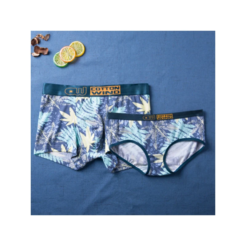 Man and Wife Underwear Short 2 pcs/set Couple Underwear Cotton Print Men's Boxer Short Ladies Underpants for Couple
Man and Wife Underwear Short 2 pcs/set Couple Underwear Cotton Print Men's Boxer Short Ladies Underpants for Couple