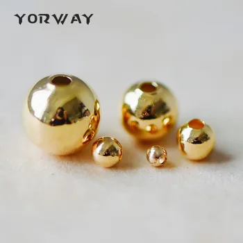 Gold Smooth Round Beads, 2/ 3/ 4/ 6/ 7/ 8mm, Gold Electroplated on Brass Spacers Wholesale (GB-019)
Gold Smooth Round Beads, 2/ 3/ 4/ 6/ 7/ 8mm, Gold Electroplated on Brass Spacers Wholesale (GB-019)