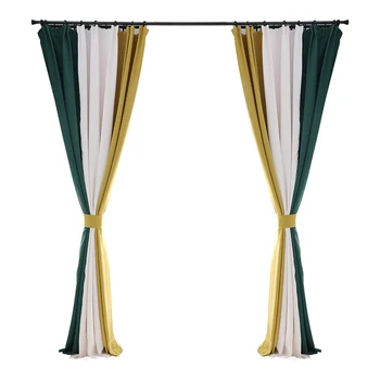 Custom curtains Nordic high quality splice three solid color livingroom cotton bedroom window cloth blackout curtain M657
Custom curtains Nordic high quality splice three solid color livingroom cotton bedroom window cloth blackout curtain M657