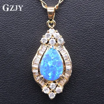 GZJY Luxury Jewelry Charm Necklace Pendant Fire Opal& Zircon Gold Color Pendant For Women Birthday Gift
GZJY Luxury Jewelry Charm Necklace Pendant Fire Opal& Zircon Gold Color Pendant For Women Birthday Gift