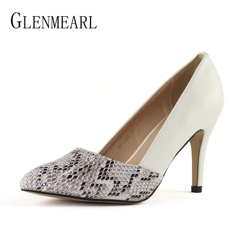 New High Heels Shoes Women Pumps Serpentine Soft Leather Thin Heel Office Lady Work Shoes Spring Brand Pumps Woman Plus Size DO 
New High Heels Shoes Women Pumps Serpentine Soft Leather Thin Heel Office Lady Work Shoes Spring Brand Pumps Woman Plus Size DO