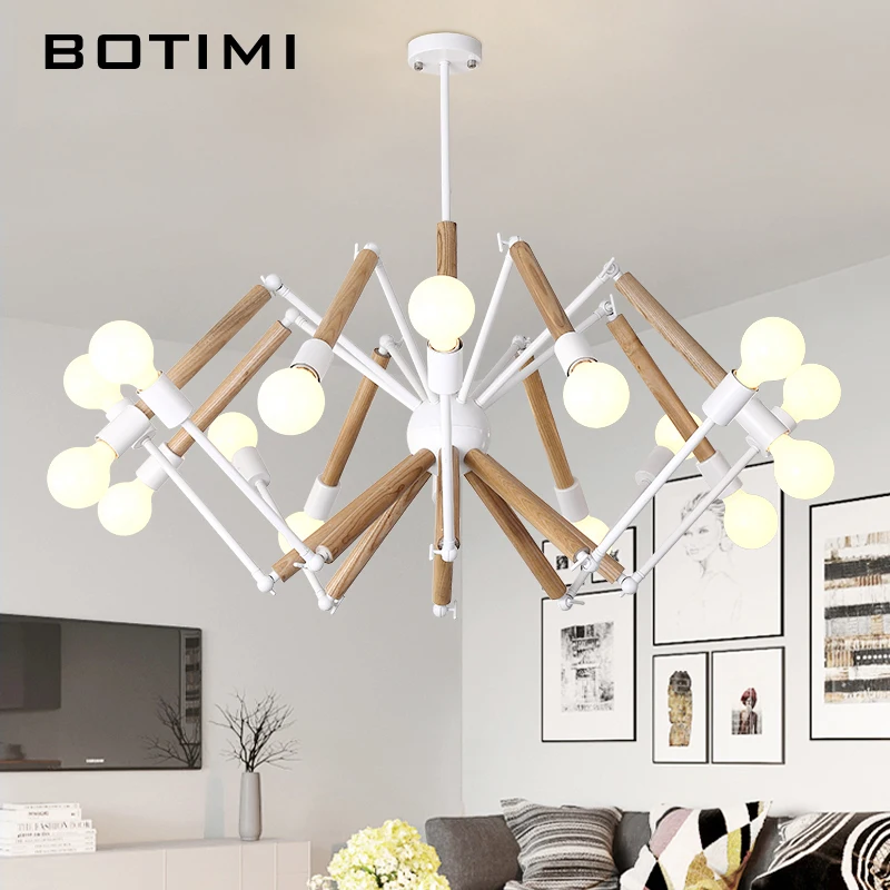 BOTIMI Adjustable Lustre LED Chandelier For Living Room Wood Hanging Lights Lustres para sala de jantar Dining Lighting Fixtures
BOTIMI Adjustable Lustre LED Chandelier For Living Room Wood Hanging Lights Lustres para sala de jantar Dining Lighting Fixtures