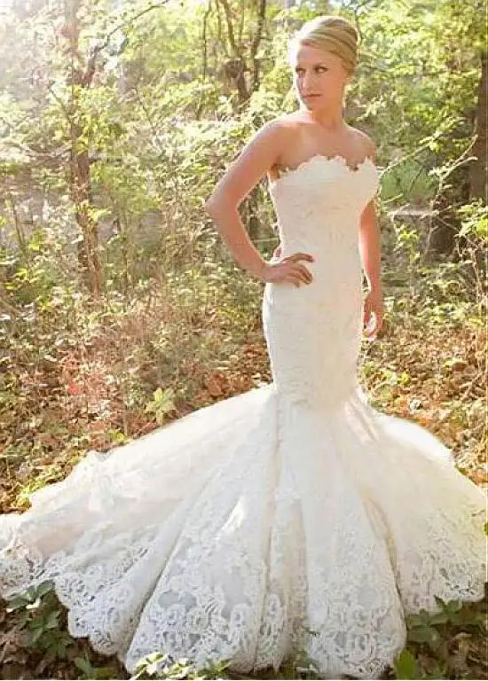 Vintage Lace Mermaid Sweetheart Wedding Dresses Luxury Bridal Gowns New Couture Custom Made Formal Winter Wedding Gowns
Vintage Lace Mermaid Sweetheart Wedding Dresses Luxury Bridal Gowns New Couture Custom Made Formal Winter Wedding Gowns
