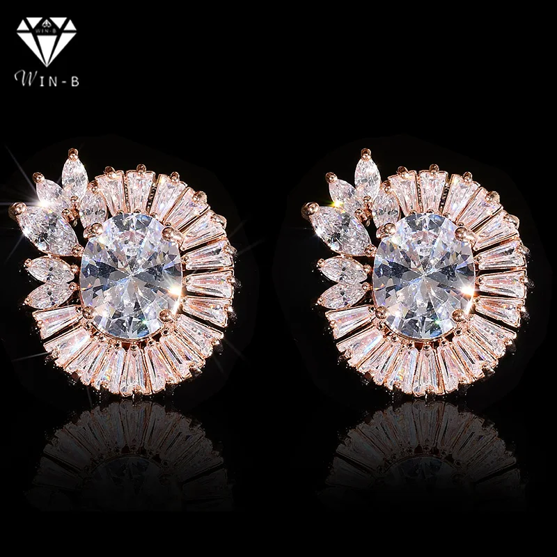 WIN-B Luxury earrings flash Eye shape eardrop Charming Elegant Simple Ear Stud Party Zircon Ear Jewelry Women Gift
WIN-B Luxury earrings flash Eye shape eardrop Charming Elegant Simple Ear Stud Party Zircon Ear Jewelry Women Gift