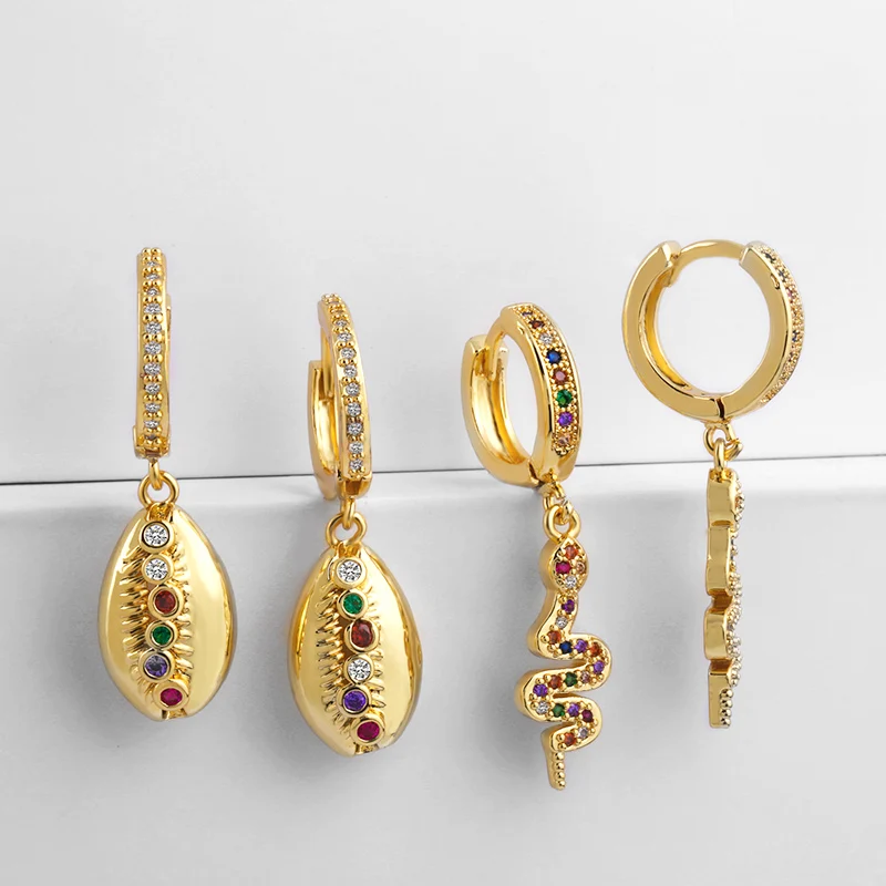 2019 Shell Serpentine Snake Drop Earrings For Women Gold filled Colorful CZ AAA Dangle Earrings Wedding Fashion Jewelry ers-q37
2019 Shell Serpentine Snake Drop Earrings For Women Gold filled Colorful CZ AAA Dangle Earrings Wedding Fashion Jewelry ers-q37