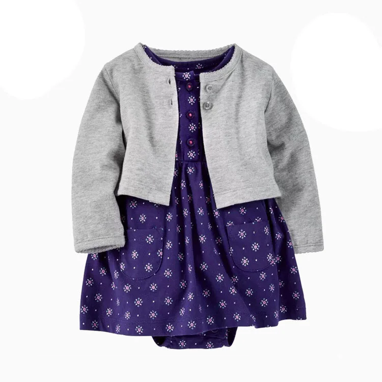 BGYCHID 2018 Baby Girl Dress Toddlers Spring Autumn 2pcs Coat+Dress for Toddlers Baby Girls Clothing 109