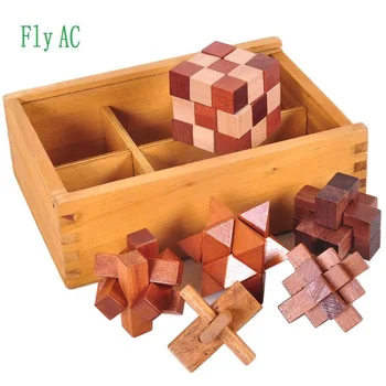 6 pcs/set 3D handmade vintage Ming lock Luban lock wooden toys adults puzzle children adult Christmas gift
6 pcs/set 3D handmade vintage Ming lock Luban lock wooden toys adults puzzle children adult Christmas gift