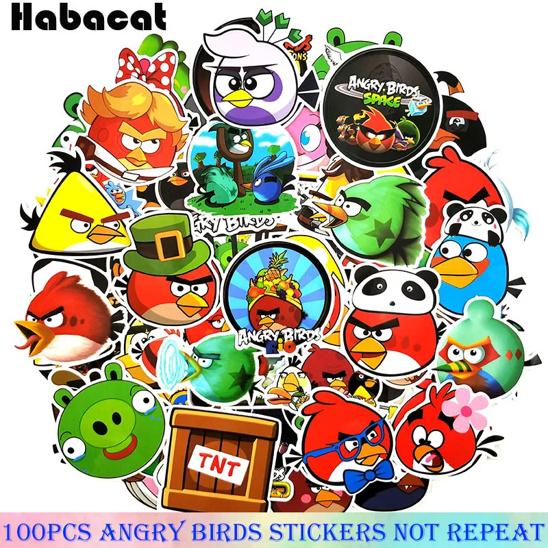 100Pcs/set Angry Bird Cartoo Games Stickers For Desk Motorcycle Luggage Laptop Bicycle Skateboard Stationery Decoration Stickers
100Pcs/set Angry Bird Cartoo Games Stickers For Desk Motorcycle Luggage Laptop Bicycle Skateboard Stationery Decoration Stickers