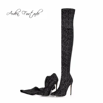 NEW winter bling bling fashion stilettos thin high heels 12cm slip on over the knee long thigh high Stretch boots sequined cloth
NEW winter bling bling fashion stilettos thin high heels 12cm slip on over the knee long thigh high Stretch boots sequined cloth