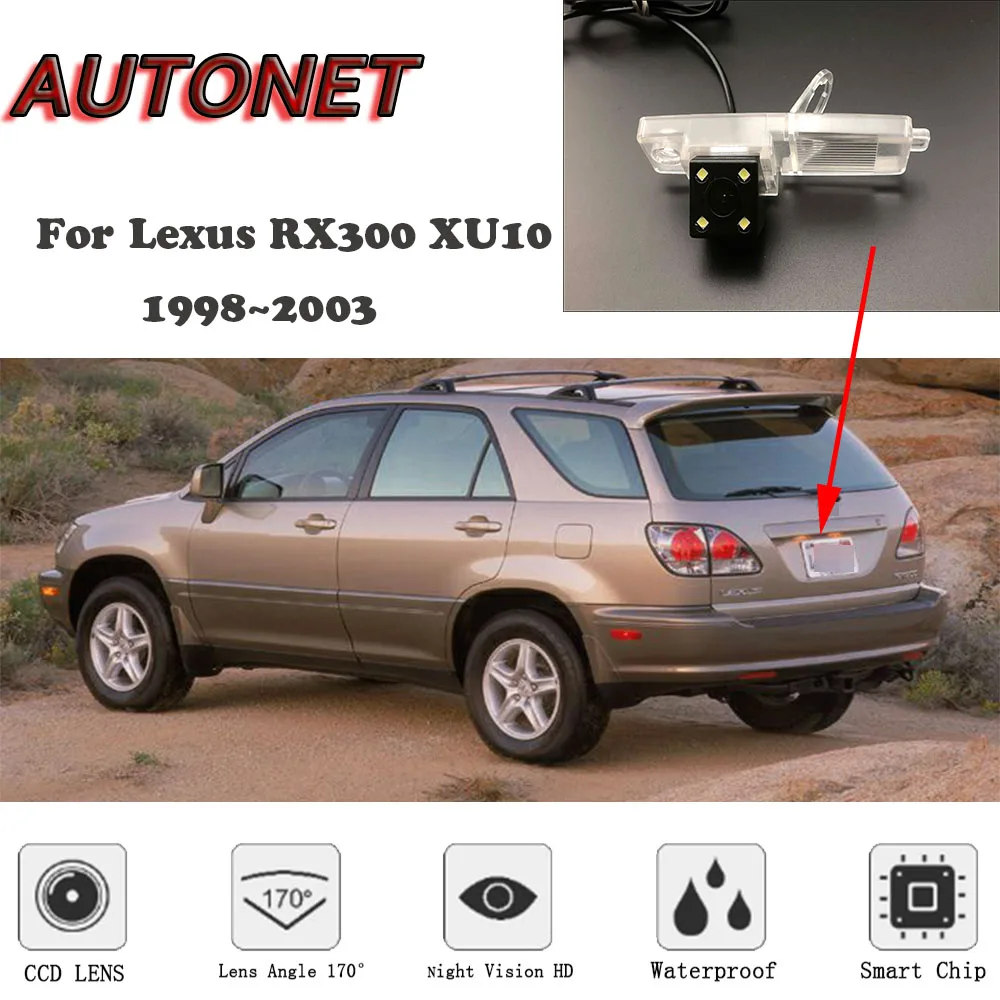 AUTONET Backup Rear View camera For Lexus RX300 XU10 1998~2003 CCD/HD Night Vision /license plate camera
AUTONET Backup Rear View camera For Lexus RX300 XU10 1998~2003 CCD/HD Night Vision /license plate camera