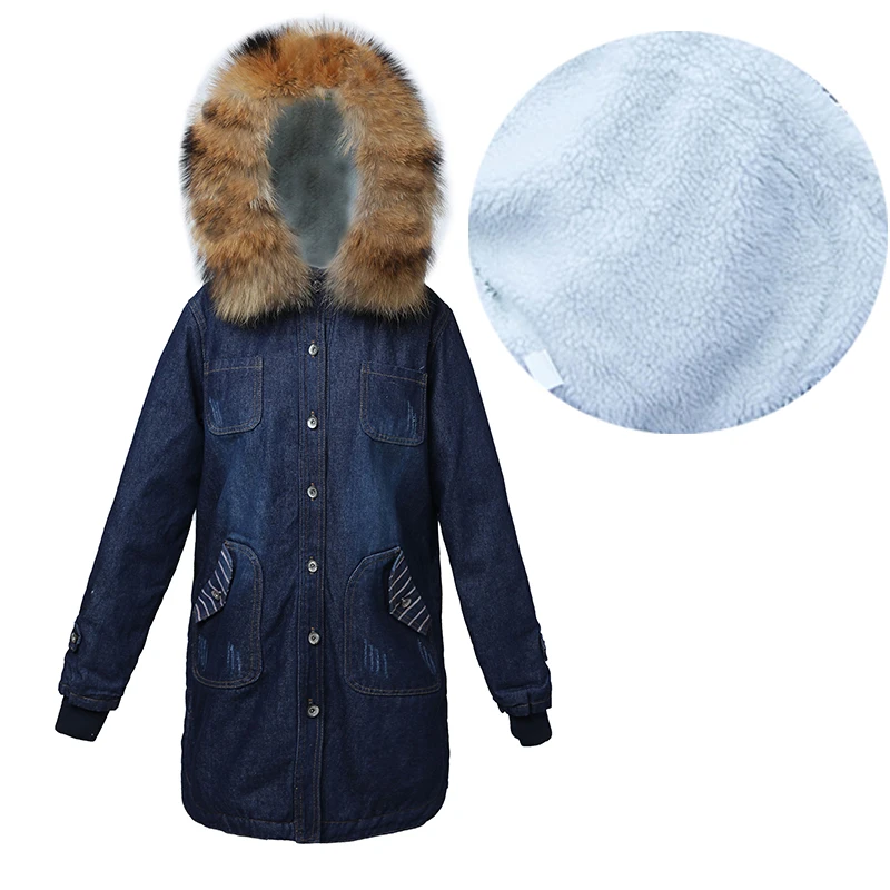 Winter Denim Jacket Women's Fur Collar Coat Plus size 5XL Women Loose Warm Jeans coat Female Long Parka Warm Hoody Outwear
Winter Denim Jacket Women's Fur Collar Coat Plus size 5XL Women Loose Warm Jeans coat Female Long Parka Warm Hoody Outwear