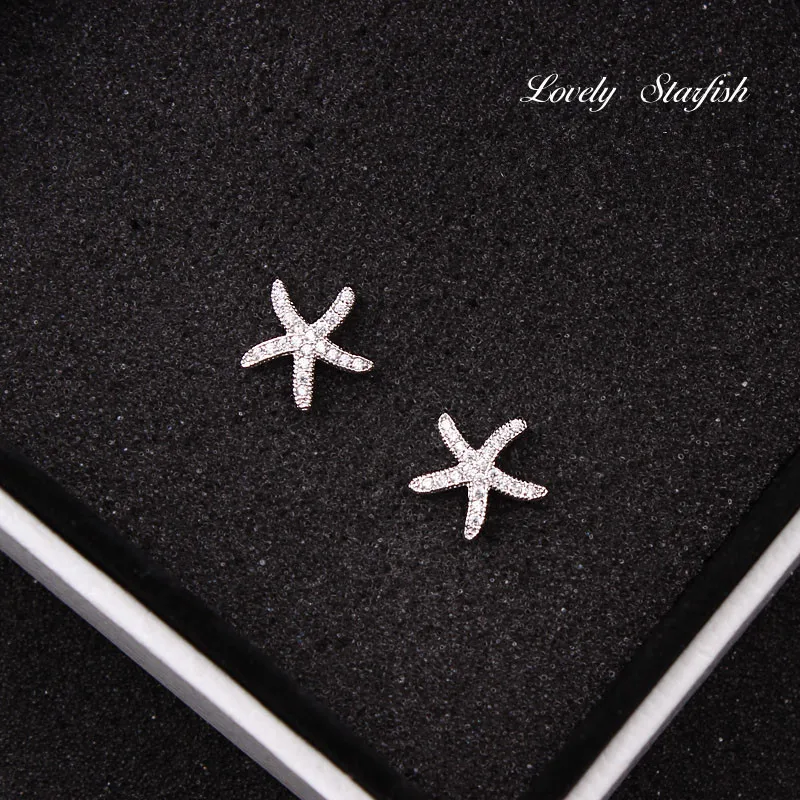 SWOUR New Fashion Jewelry 925 Sterling Silver Starfish Simple Design Micro Cubic Zircon Lovely Stud Earrings High Quality S278
SWOUR New Fashion Jewelry 925 Sterling Silver Starfish Simple Design Micro Cubic Zircon Lovely Stud Earrings High Quality S278
