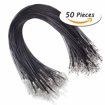 50Pcs/set 18" Black Leather Braided Wax Cord Necklace with Lobster Clasps for DIY Jewelry Making #241339
50Pcs/set 18" Black Leather Braided Wax Cord Necklace with Lobster Clasps for DIY Jewelry Making #241339