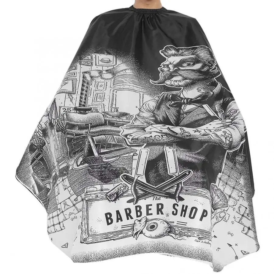 

150*135cm Hairdressing Waterproof Apron Cutting Salon Haircut Cape Gown Anti-static Barber Wrap for salon and barber shop