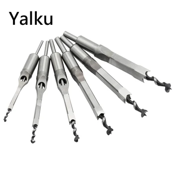 Yalku Square Hole Drill Bits Carpenter Square Drill Bit Tool Square Hole Mortiser Drill Bits 6.4-16mm DIY Woodworking Tools
Yalku Square Hole Drill Bits Carpenter Square Drill Bit Tool Square Hole Mortiser Drill Bits 6.4-16mm DIY Woodworking Tools