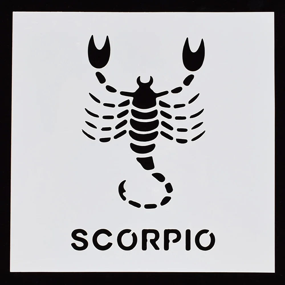 1PCS Constellations Shaped Scorpio Reusable Stencil Airbrush Painting Art DIY Home Decor Scrap booking Album Crafts
1PCS Constellations Shaped Scorpio Reusable Stencil Airbrush Painting Art DIY Home Decor Scrap booking Album Crafts