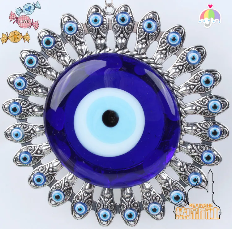 

Turkey Taiyanghua blue eyes Muslim peace pendant ornaments evil "Jushi eye of the devil