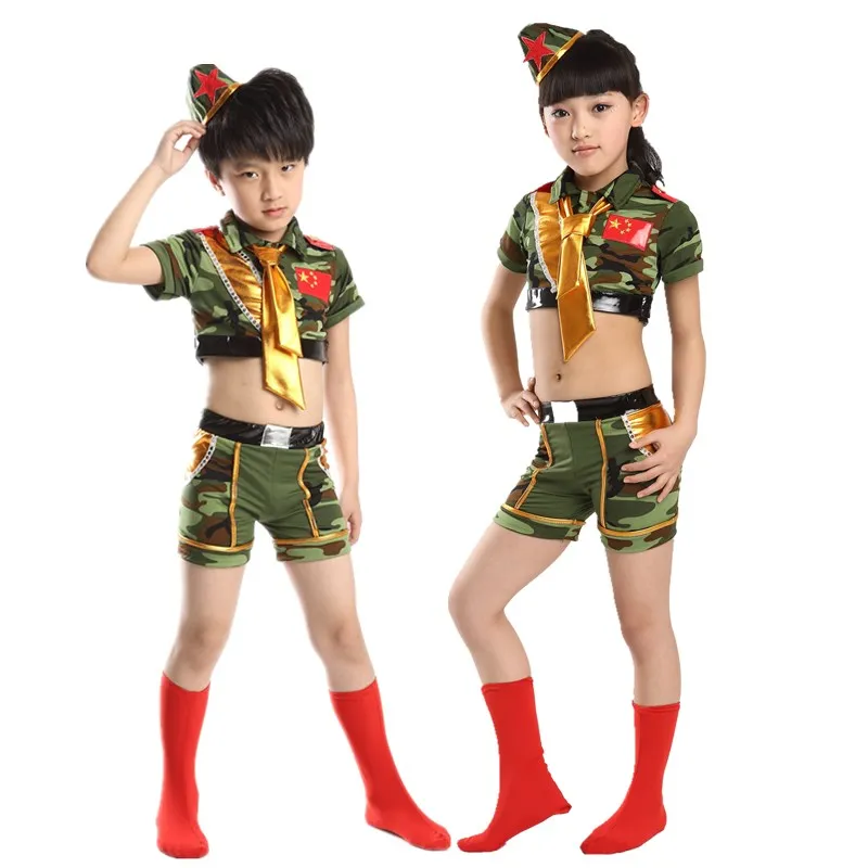Детская одежда костюмы камуфляжные куклы танцевальные солдат детская