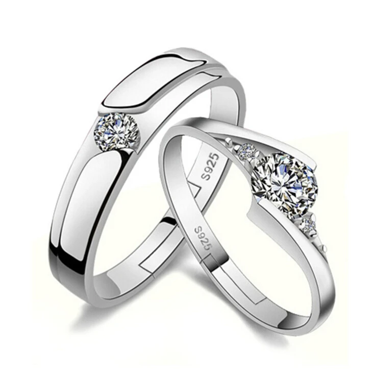 Anenjery Classic Wedding Rings Anillos 925 sterling silver Zircon Eternity Opening Women and Men Rings Valentine's Day present
Anenjery Classic Wedding Rings Anillos 925 sterling silver Zircon Eternity Opening Women and Men Rings Valentine's Day present