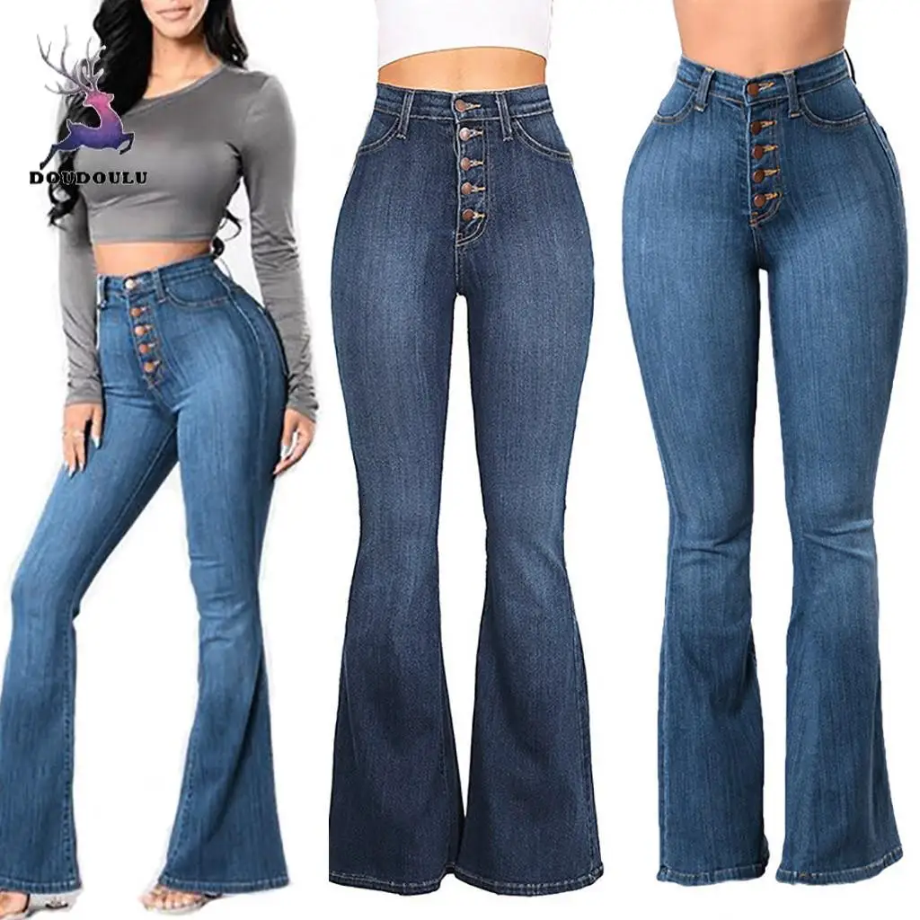 DOUDOULU 2019 Fashion Women Autumn Elastic Plus Loose Denim Pocket Button Casual Boot Cut Pant high waist jeans #EW
DOUDOULU 2019 Fashion Women Autumn Elastic Plus Loose Denim Pocket Button Casual Boot Cut Pant high waist jeans #EW