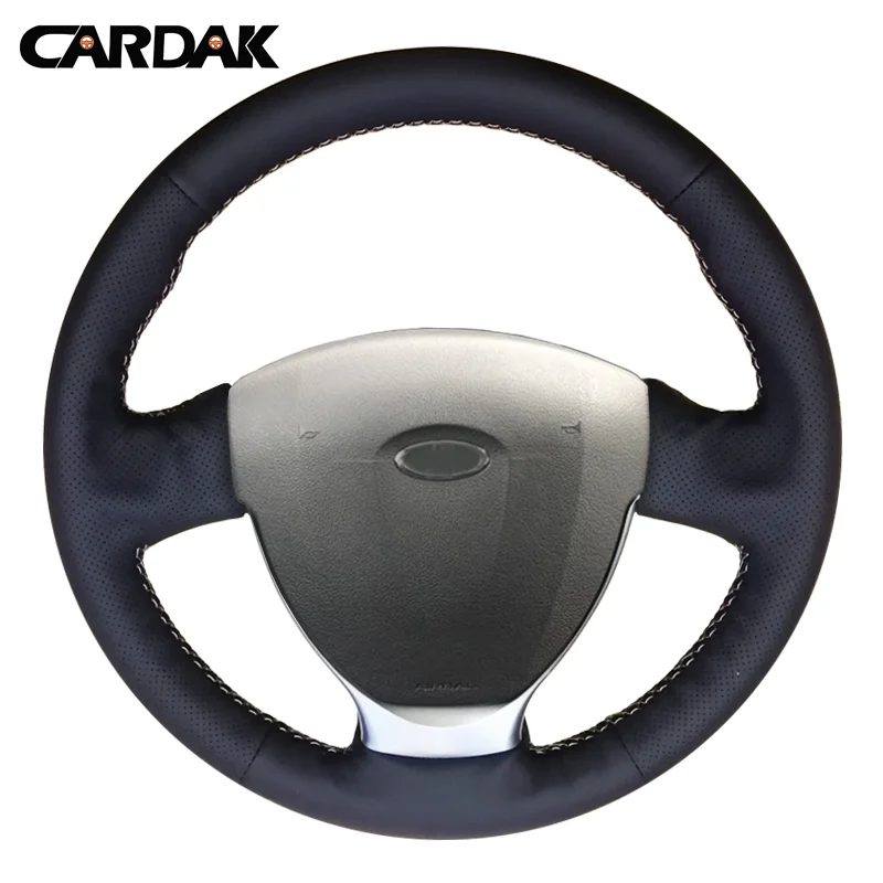 CARDAK Hand-stitched Black Artificial Leather Car Steering Wheel Cover for Lada Kalina 2 2013-2018 Priora 2013-2018
CARDAK Hand-stitched Black Artificial Leather Car Steering Wheel Cover for Lada Kalina 2 2013-2018 Priora 2013-2018