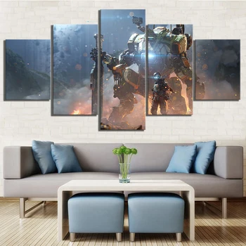 5 Piece HD Picture Titanfall 2 Video Game Poster Paintings Combat Robot Fantasy Art Canvas Paintings Wall Art for Home Decor
5 Piece HD Picture Titanfall 2 Video Game Poster Paintings Combat Robot Fantasy Art Canvas Paintings Wall Art for Home Decor