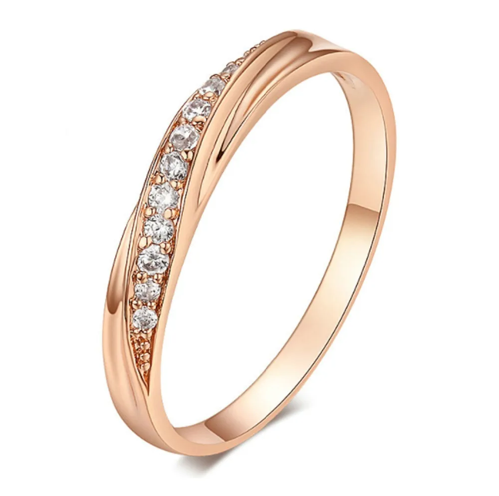 Trendy Lovers Simple Cubic Zirconia Rose Gold/Silver Color Wedding Ring For Women Fashion Jewelry
Trendy Lovers Simple Cubic Zirconia Rose Gold/Silver Color Wedding Ring For Women Fashion Jewelry