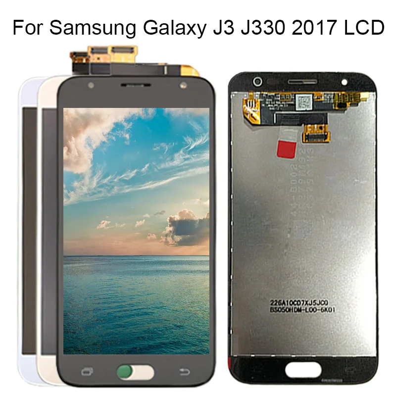 Фото ЖК-дисплей для Samsung Galaxy J3 2017 J330 J330F сменный сенсорный экран с цифровым