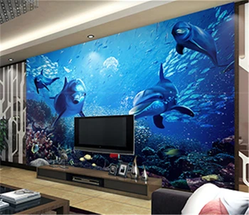 Custom Any Size Interior3D Beautiful Dolphin Underwater World 3D Sea TV Background Wall Silk 3D Mural Wallpaper
Custom Any Size Interior3D Beautiful Dolphin Underwater World 3D Sea TV Background Wall Silk 3D Mural Wallpaper