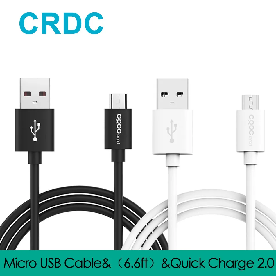 CRDC Micro USB Cable Fast Data Sync Charging Android Phone Charger Quick Charge usb Cable For Samsung Huawei Xiaomi Sony HTC LG
CRDC Micro USB Cable Fast Data Sync Charging Android Phone Charger Quick Charge usb Cable For Samsung Huawei Xiaomi Sony HTC LG