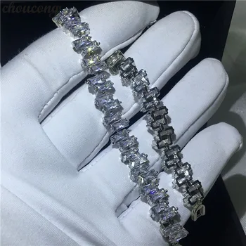choucong Female White Gold Filled Baguette bracelets AAAAA Zircon cz Silver color Wedding bracelet for women Fashion Jewerly
choucong Female White Gold Filled Baguette bracelets AAAAA Zircon cz Silver color Wedding bracelet for women Fashion Jewerly