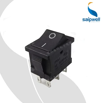 5pcs/lot AC 250V/6A 125A/10A 6 Pin ON-OFF Mini Black Boat Rocker Switch,Electric Press Bottom Control Switch KCD1-202-1
5pcs/lot AC 250V/6A 125A/10A 6 Pin ON-OFF Mini Black Boat Rocker Switch,Electric Press Bottom Control Switch KCD1-202-1