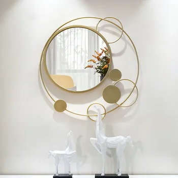 European Wrought Iron 3D Gold Frame Wall Hanging Decorative Mirror Wall Crafts Decoration Home Livingroom Background Mural R2110
European Wrought Iron 3D Gold Frame Wall Hanging Decorative Mirror Wall Crafts Decoration Home Livingroom Background Mural R2110