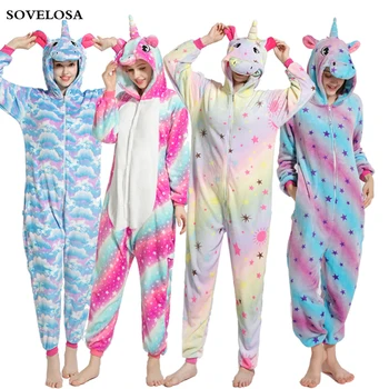 Adult Unicorn Pajamas Kigurumi Animal Onesie For Women Men Winter Warm Sleepwear Anime Pyjamas Flannel Hooded Halloween Costumes
Adult Unicorn Pajamas Kigurumi Animal Onesie For Women Men Winter Warm Sleepwear Anime Pyjamas Flannel Hooded Halloween Costumes
